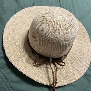KOORINGAL Beige Woven SCARLET SUN Summer Hat